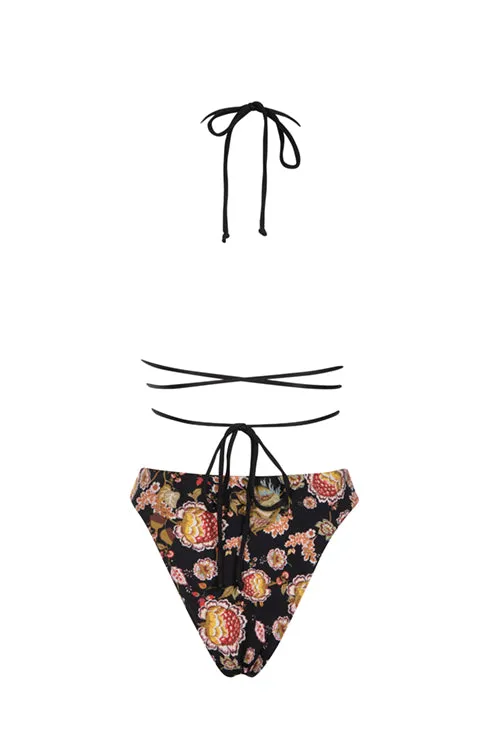 Vintage Floral Noir - Aphrodite Top