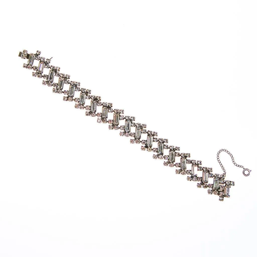Vintage Kramer Art Deco Rhinestone Bracelet