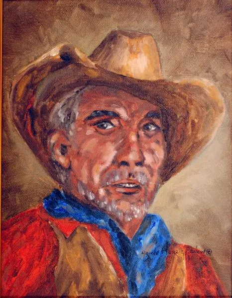 Vintage Portrait of a Working Man in a Hat
