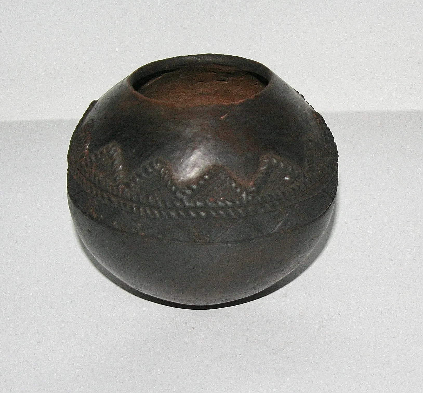 Vintage Ukhamba African Clay Beer Pot Zulu Tribal Ceremonial - South Africa