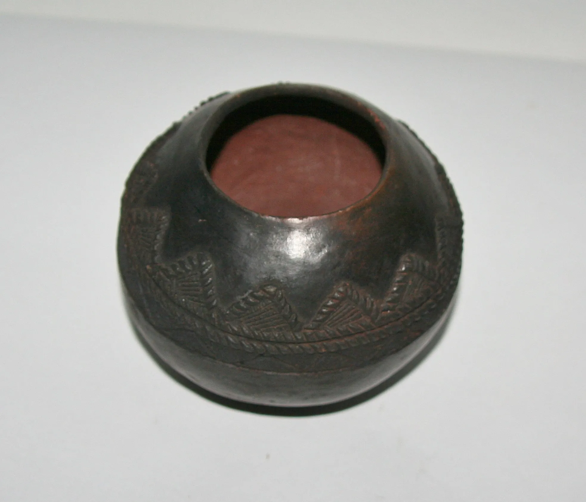 Vintage Ukhamba African Clay Beer Pot Zulu Tribal Ceremonial - South Africa