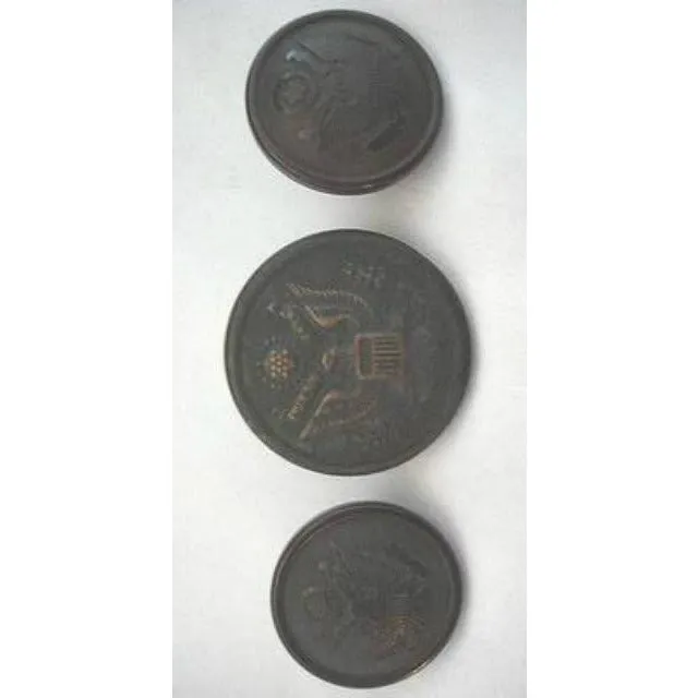 Vintage WW2 1940s Military Wiki Uniform Buttons 1940S