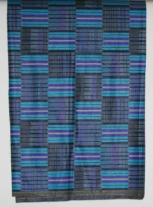 Vlisco Classic Dutch Java Hollandais Fabric Blue 5 Yards