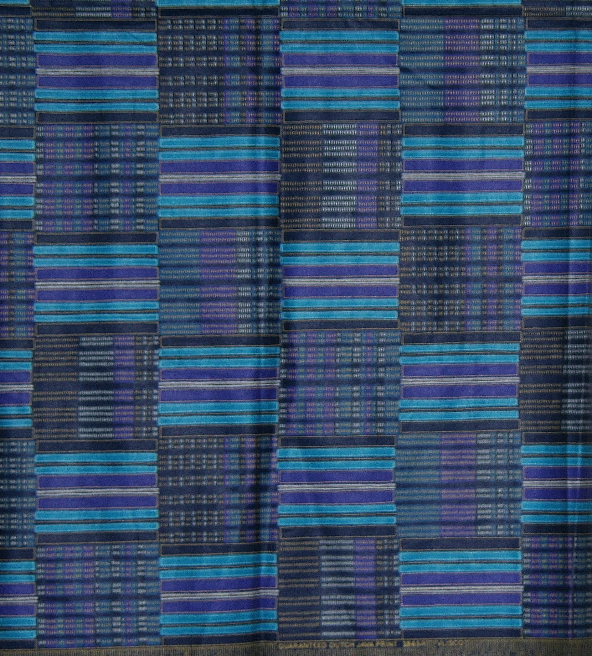 Vlisco Classic Dutch Java Hollandais Fabric Blue 5 Yards