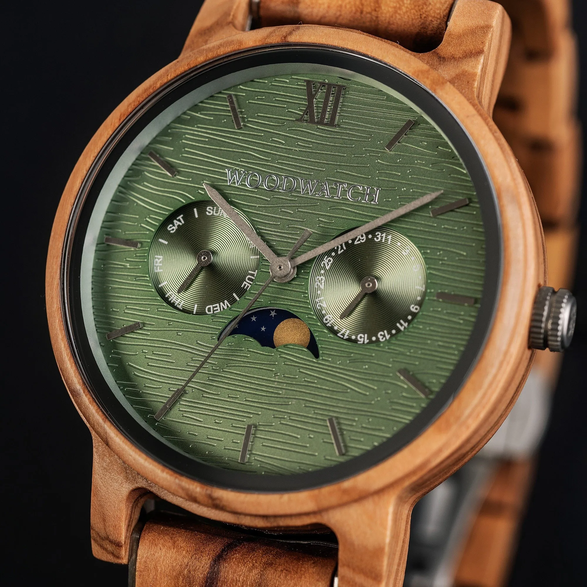 WOODWATCH UNISEX CLASSIC CHASER WW-CL-OG W/ FREE STRAP WW-S-K-16