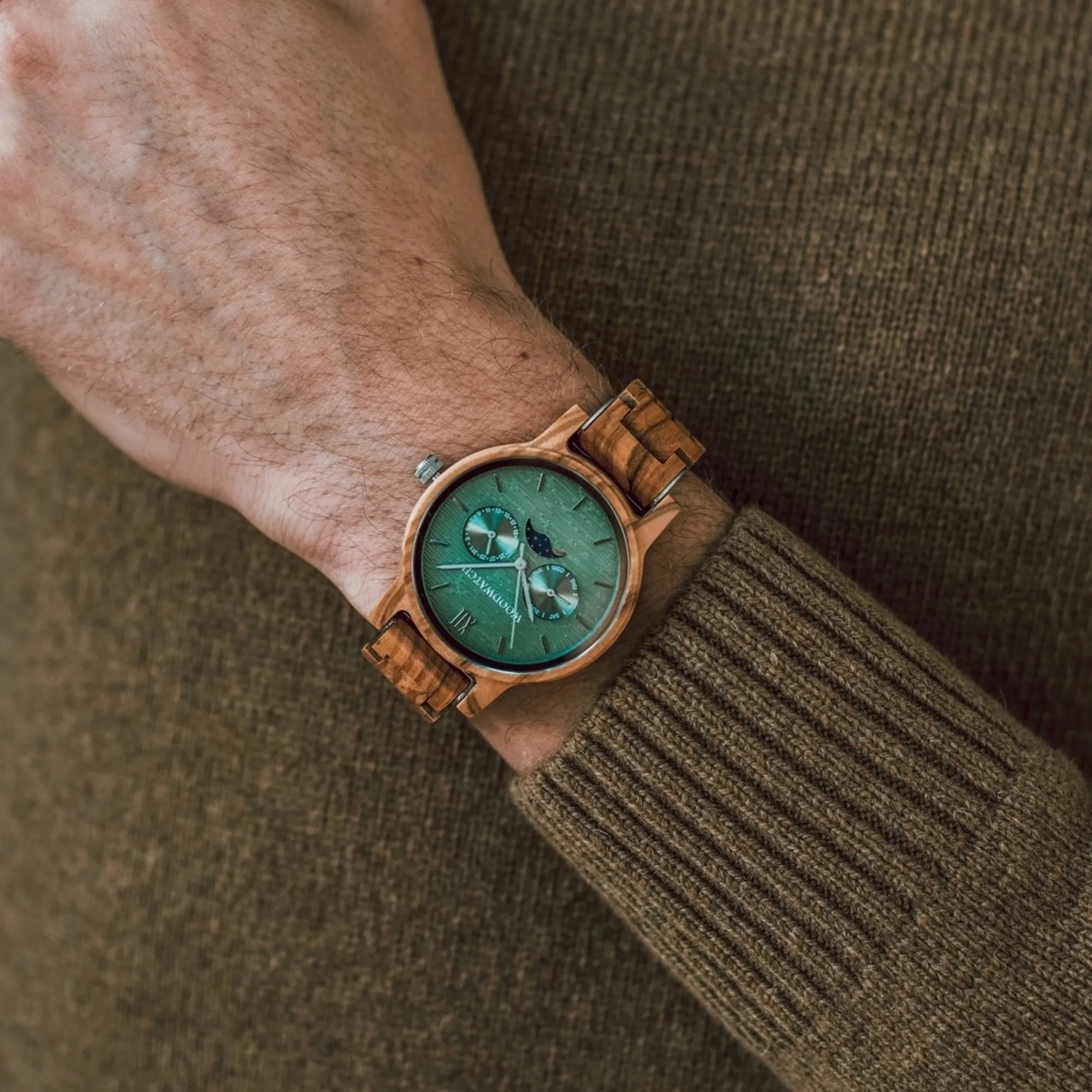 WOODWATCH UNISEX CLASSIC CHASER WW-CL-OG W/ FREE STRAP WW-S-K-16