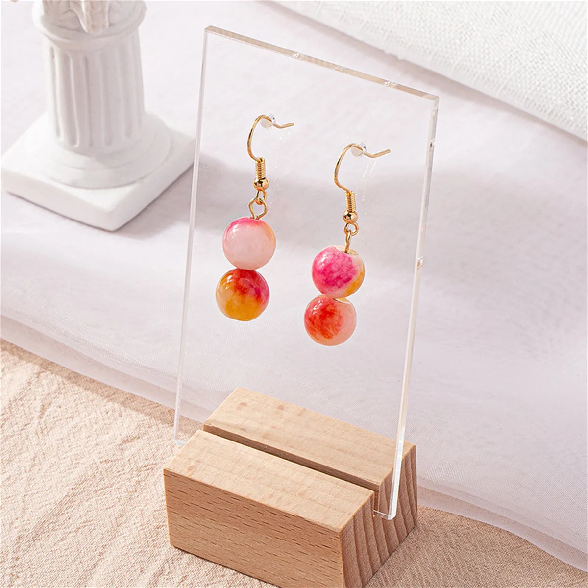 Yellow Crystal & 18K Gold-Plated Drop Earrings