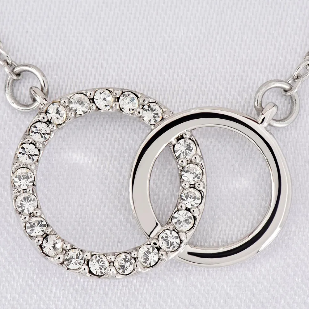 You gave me confidence-Perfect Pair Circle Necklace for Mom