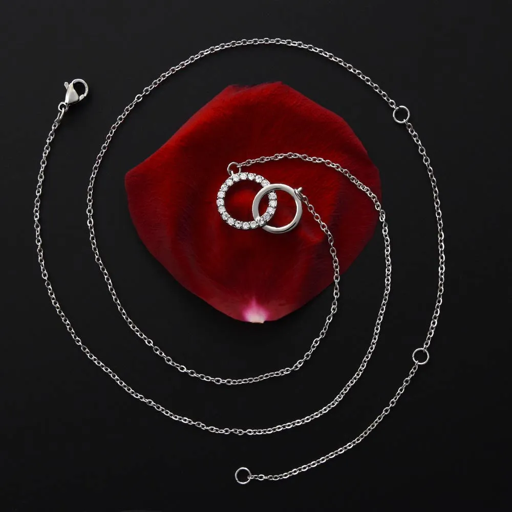 You gave me confidence-Perfect Pair Circle Necklace for Mom