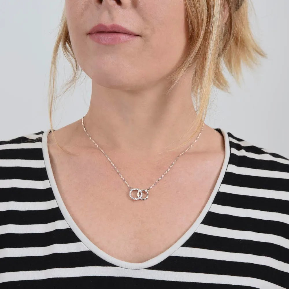 You gave me confidence-Perfect Pair Circle Necklace for Mom