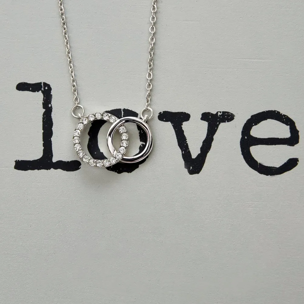 You gave me confidence-Perfect Pair Circle Necklace for Mom
