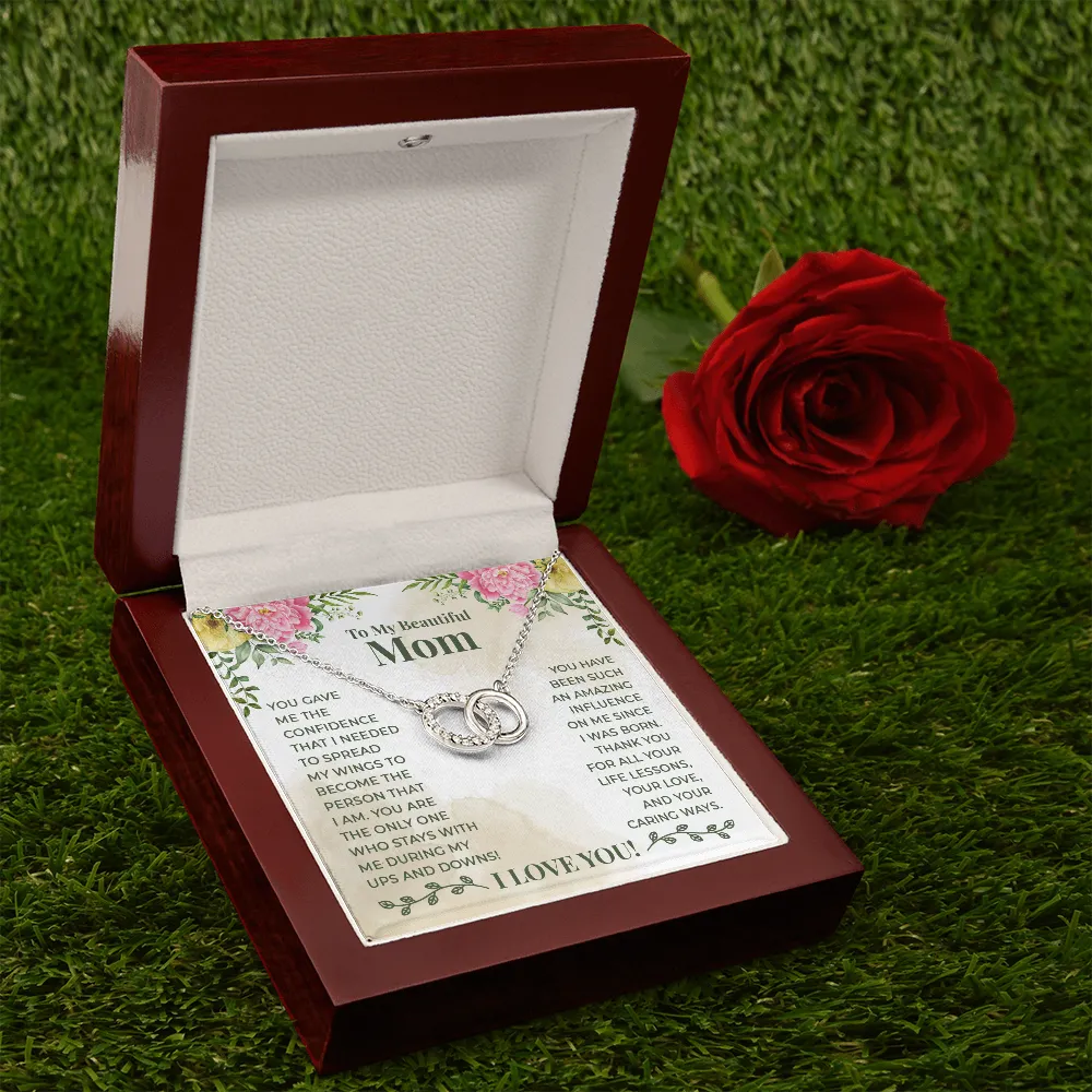 You gave me confidence-Perfect Pair Circle Necklace for Mom